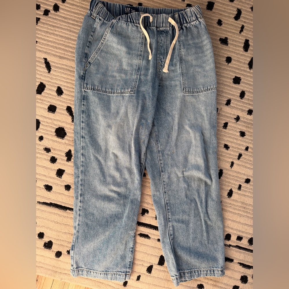 Gap Women's Supersoft Drawstring Denim Jeans Size M